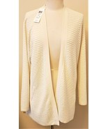 Eileen Fisher Cardigan Silk/Organic Cotton Size- M Ivory - £94.15 GBP