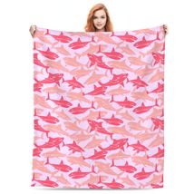Thick  Shark decorative Flannel  fleece throw blanket 40x50  50X60 kid boys - £18.42 GBP+