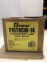 Topaz 15W - F15T8/CW (G13) Base - 4100K - T8 Fluorescent Bulb LOT OF 24 - £76.76 GBP