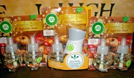 (5) AirWick Scented Oil Refills APPLE CIDER DONUT Infused with Essential... - £17.05 GBP