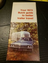 1972 Buick Trailer Guide Foldout Sales Brochure - £15.81 GBP