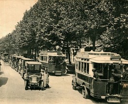 Vtg Postcard 1916 Paris France Le Boulevard Saint-Martin, Place de la Republique - £15.53 GBP