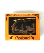 Thai Tuk-Tuk Model - Handcrafted Miniature Auto Rickshaw Collectible Dis... - $17.82