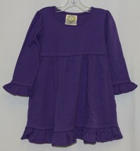 Blanks Boutique Purple Long Sleeve Empire Waist Ruffle Dress Size 18M - £11.98 GBP