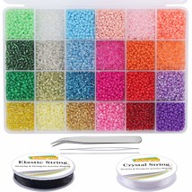 13200Pcs Glass Seed Beads Small Craft Beads Small Beads For Diy Bracelet Necklac - £20.77 GBP