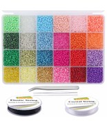 13200Pcs Glass Seed Beads Small Craft Beads Small Beads For Diy Bracelet... - £20.43 GBP