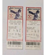 2007 World Series &amp; ALDS Game 2 Boston Red Sox Full Tickets Fenway Park ... - $1,400.98 MXN