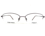 Marchon Eyeglasses Frames FLEXON 635 SATIN PURPLE Rectangular Half Rim 5... - $79.11
