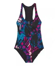 All In Motion™ ~ Medium (8-10) ~ Zip Front ~ Racerback ~ One Piece Swimsuit - £17.93 GBP