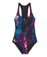 All In Motion™ ~ Medium (8-10) ~ Zip Front ~ Racerback ~ One Piece Swimsuit - £17.59 GBP
