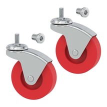 BIG RED 2 Pack 2.5&quot; Swivel Caster Wheel for Creeper Service Utility Cart Stool P - £12.53 GBP