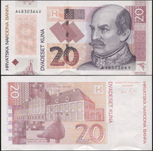 Croatia. Banknote 20 kuna. 2014. Unc. Paper. Cat# P.44a - $10.38