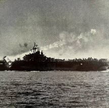 Kamikaze Plane Crashes On The Essex Ship 1945 WW2 Photo Print Military D... - £31.96 GBP
