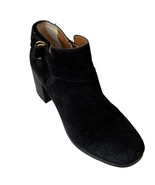 FRANCO SARTO Bootie Matisse Black Suede Heels Zip Women&#39;s Size 8.5M - $26.99