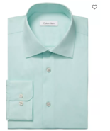 Calvin Klein Men&#39;s Steel Reg Fit Stain Shield Perform Dress Shirt -15.5 ... - $25.34 CAD