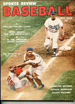 Sports Review&#39;s Baseball 1956-classic cover-MLB info &amp; pix-VF - £47.71 GBP