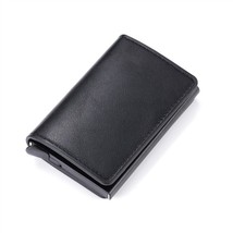 Custom Made Business ID Credit Card Holder Men Wallet Coin Leather Wallet Alumin - £23.77 GBP
