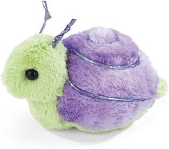 Bearington Baby Stout Sprouts Swirly Snail Stuffed Animal 6&quot; Purple Green Cute - £23.72 GBP