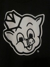 NWT PIGGLY WIGGLY &quot;I&#39;M BIG ON THE PIG&quot; Navy LONG Sleeve Tee Size YOUTH S - £9.56 GBP