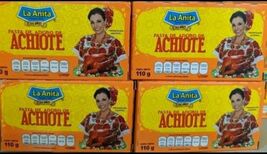 4X LA ANITA ANNATTO SEASONING ( ACHIOTE ) 4 BOXES OF 110g EACH - FREE SH... - $23.75