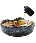 Extra Large Salad Serving Bowl Mixing And Fruit Dark Blue NEW - £44.78 GBP
