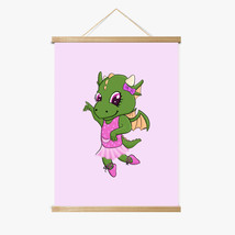 Destiny the Dragon Magnetic Wood Frame Hanger by Dancing Littles Jungle - $39.99
