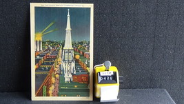 STD Vintage The Chicago Temple at Night by Illuminatiion Chicago Illinois Unpost - £2.62 GBP