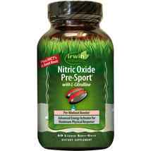 Irwin Naturals Nitric Oxide Pre-Sport w/ L-Citrulline Supplement 60 Ct E... - $22.09 CAD
