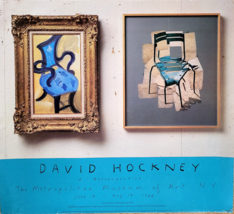 David Hockney - Affiche Originale EXPOSITION- Moma NYC- 71x65CM-TRES Rare - 1988 - £323.72 GBP