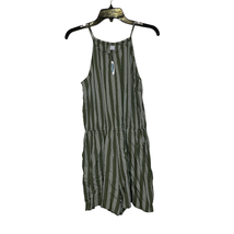 Old Navy Romper Size Small Green Striped Womens Sleeveless New With Tags - £17.80 GBP