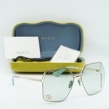 GUCCI GG0817S 003 Gold/Green 65-17-140 Sunglasses New Authentic - £257.90 GBP