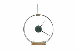 Horloge de table ronde minimaliste ronde en acier inoxydable fait main A... - £94.73 GBP