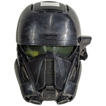 Death Trooper Mask Star Wars Rogue One Black Lights Up 2016 Hasbro - $32.98