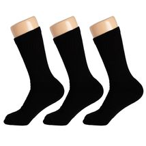 AWS/American Made Solid Cotton Cushion Crew Socks for Men Breathable Athletic Sp - £8.68 GBP+