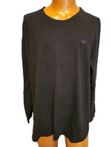 Woolrich Shirt Mens Size XXL 2XL Black Long Sleeve Pullover Cotton - $11.99