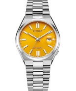 New Citizen TSUYOSA Automatic Stainless Steel Yellow dial 40mm Watch NJ0... - £300.19 GBP