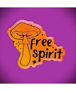 Free Spirit Mushroom Magnet – Boho Fridge Decor - $3.50