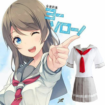 Love live! sunshine Aqours Salior School Uniform Dress Costume cosplay - £35.47 GBP