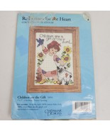 Vintage Candamar Designs Cross Stitch Kit Children Are A Gift 5x7 Inch - $24.68 CAD