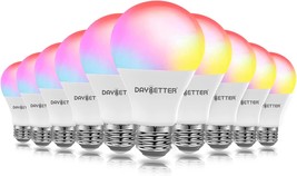 Daybetter Smart Light Bulbs, Alexa Light Bulb, Wifi Light Bulbs, Rgbcw, 10 Pack - $77.92