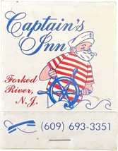 Captain&#39;s Inn, Forked River, New Jersey, Match Book Matches Matchbook - £9.37 GBP