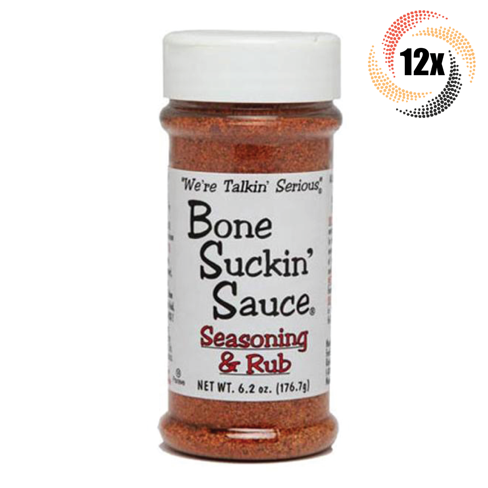 Primary image for 12x Shakers Bone Suckin' Sauce Regular Seasoning & Rub | 6.2oz | Fast Shipping