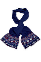 Brooks Brothers Mens Nordic Merino Wool Blend Scarf, Navy, O/S, 8175-6 - $78.71