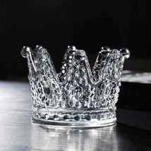 interoknack Crystal Crown Glass Storage Box, Royal Jewelry &amp; Makeup Orga... - $905.74 MXN
