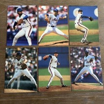 VINTAGE SET OF 6 1980&#39;S NEW YORK METS PITCHERS POSTCARD SPONSER - WIZ / ... - $6.89