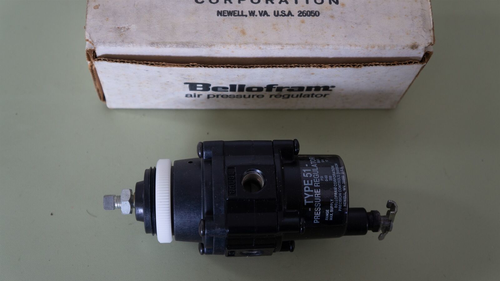 Bellofram Type 51FR Precision Air Filter Regulator , 0-60 PSI , 0-4 Bar ... - $48.97