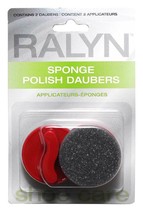 Ralyn Sponge Polish Daubers Pack Of 2 Cream Sponge For Shoes Boots Handbags - $6.92