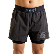 Ghost 5&quot; Premium Lined Grappling Shorts  New Jersey GRAY Nogi Industries BJJ MMA - £53.64 GBP