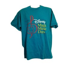 Disney Magic Music Days Adult Green XL TShirt - £11.68 GBP