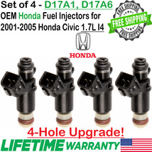 OEM 4PCS Keihin 4-Hole Upgrade Fuel Injectors for Honda Civic 2001-2005 ... - $112.85